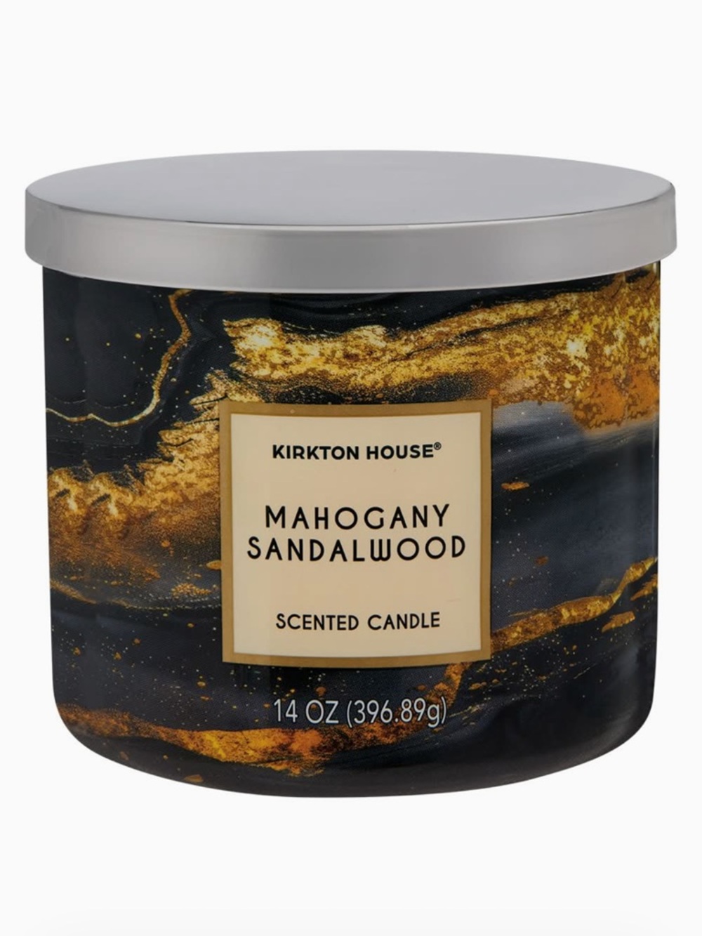 KIRKTON HOUSE 3 Wick Candle, Mahogany Sandalwood 14 oz